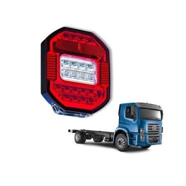 Imagem de Lanterna Traseira Caminhão VW, FD Marmitão LED LD - Braslux