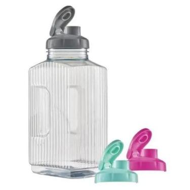 Imagem de Garrafa de Agua 1,7 lts com Tampa - Jarra Pratica 1.700ml - Para Geladeira com Tampa - PANAMI