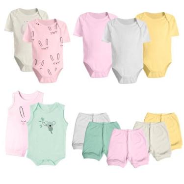 Imagem de Roupa de Bebê Bonita e Estilosa Verão Kit 12 Peças Enxoval - Koala Bab