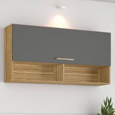 Imagem de Armário C/ Basculante 120 Cm Ametista Freijó Gris