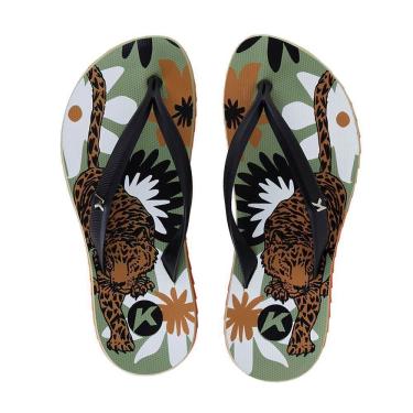 Imagem de Chinelo Kenner Ibiza Jaguar Feminino - Verde e Preto
