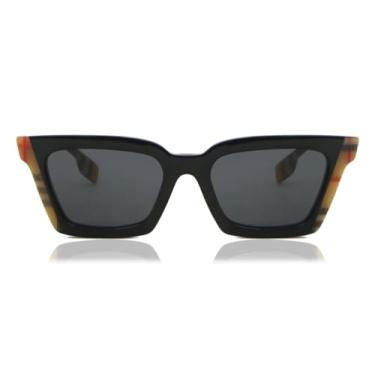 Imagem de BURBERRY Briar Be 4392U Preto Vintage/Cinza Escuro 52/19/140 Óculos De Sol Femininos