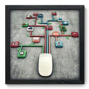 Imagem de Quadro Decorativo - Tecnologia - 33cm x 33cm - 019qddp - Allodi