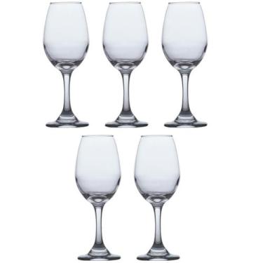 Imagem de Jogo de Taças de Vidro Água E Vinho 365ml Luxo - 5 UN - CRISTAR
