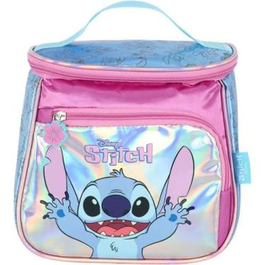 Imagem de Lancheira Térmica STITCH MÃO/COSTAS Roxo com Bolso - Luxcel