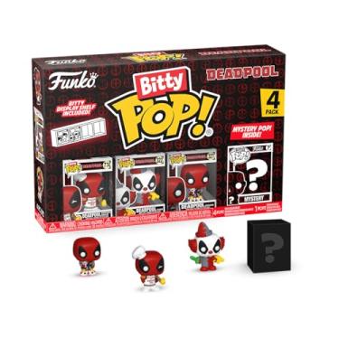 Imagem de Funko Bitty POP! Deadpool - BBQ Master , 4-Pack and A Surprise Mystery Mini Figure - 0.9 Inch (2.2 Cm) Collectable - Stackable Display Shelf Included - Gift Idea - Party Bags Stocking - Cake Topper
