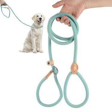 Imagem de Guia Cachorros Unificada para Adestramento Passeio Pet Cães Resistente Coleira Corda 1,5/1,8 metros (Azul, 6mm*150cm)