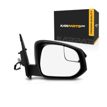 Imagem de Para Toyota RAV4 2015 2016 2017 2018 Espelho de porta do lado do passageiro | Alimentação | Com vidro convexo Spotter | Tampa texturizada | Substituição para TO1321345 | 615343567297, 879100R200