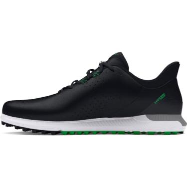 Imagem de Under Armour Sapato de golfe masculino Drive Fade Spikeless 2e, (001) Preto/Preto/Cinza Titã, 11 Wide