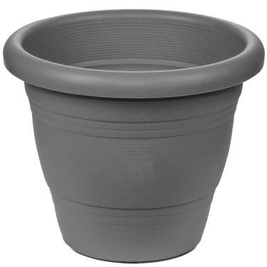 Imagem de Vaso de Plástico para Jardim Cinza 19 x 22 x 22 cm - PR6043-1 - PINCÉIS ATLAS
