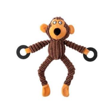 Imagem de Brinquedo Macaco Pelúcia Com Argolas Mordedor Fluffie