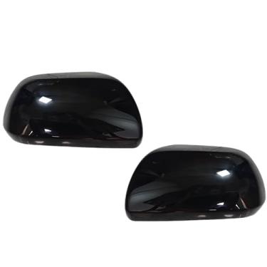 Imagem de ABAGAEL Capa de espelho compatível com Toyota Sienna 2012-2020, um par de capa de espelho retrovisor de porta lateral sem luz de seta para Sienna 87945-08021-B1,87915-08021-B1 (preto)