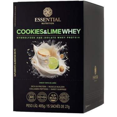 Imagem de Cookies & Lime Whey Essential Nutrition Torta de Limão 15 Sachês de 27g