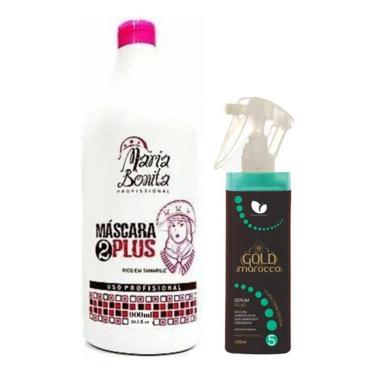 Imagem de Kit Escova Redutor De Volume Selagem Profissional Máscara