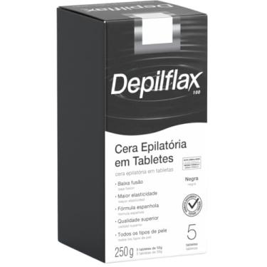 Imagem de Depilflax – Cera Quente em Tabletes Negra 250g