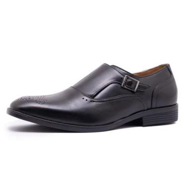 Imagem de Sapato Social Masculino Monk Strap Até 45 Estiloso Jesse Avalon em Cou