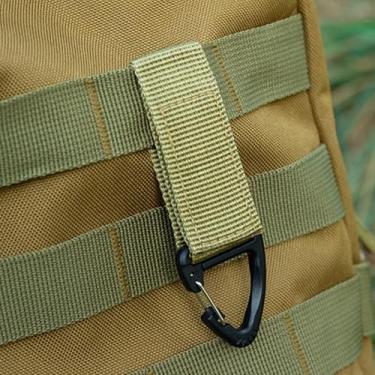 Imagem de Organizador de suporte de cabo de extensão (pacote com 4), gancho de mangueira para organização e armazenamento de garagem, alças de armazenamento resistentes de 20 cm, acessórios de garagem cáqui