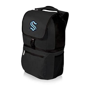 Imagem de PICNIC TIME Mochila NHL Seattle Kraken Zuma Cooler, Mochila Cooler Macio, Lancheira (Preta)