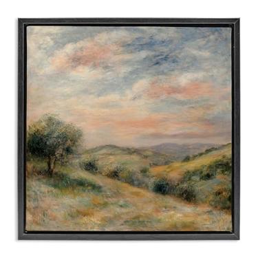 Imagem de Stupell Industries Springtime Hills Landscape Brown Framed Floater Canvas Wall Art, design by Petal Prints Design, 25 x 25