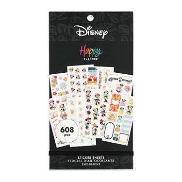 Imagem de The Happy Planner - Pacote de Adesivos Multicoloridos para Professores, Tema da Minnie Ensolarada, 30 Folhas, 608 Adesivos no Total