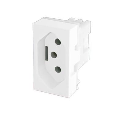 Imagem de Tomada Modulo 2P+T 20A/250V Evidence Modulare Blanc + Fame