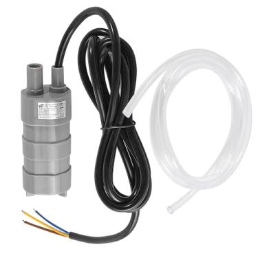Imagem de Motor submersível de bomba de água CC de cabeça alta para lago, aquário, fonte de tanque de peixes 10L/min 600L/H CC 12V 1,2A com tubo de 2 m