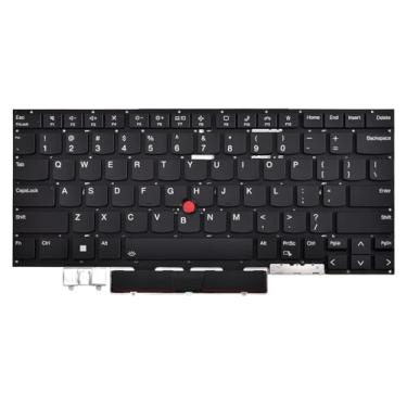 Imagem de Teclado de substituição compatível com Lenovo ThinkPad X1 Carbon Gen 10th 2022 Type 21CB 21CC, Thinkpad X1 Carbon Gen 11th 2023 tipo de laptop 21HM 21HN com layout US retroiluminado P/N: 5M11K07681