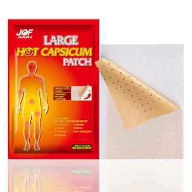 Imagem de 50 adesivos de capsaicina, gesso grande de capsicum de 18 x 12 cm, embalado individualmente