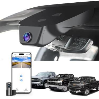 Imagem de Mangoal Câmera veicular frontal 4K e traseira 1080P adequada para Chevy Silverado 1500 2022-2025, HD 2024 2025 WT LT RST Trail Boss High Country ZR2 (modelo C), visual OEM integrado, vídeo UHD 2160P,