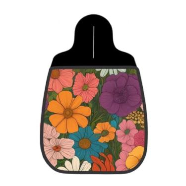 Imagem de Lixeira De Carro Organizador Lixinhocar Jardim Floral Colorido Retrô