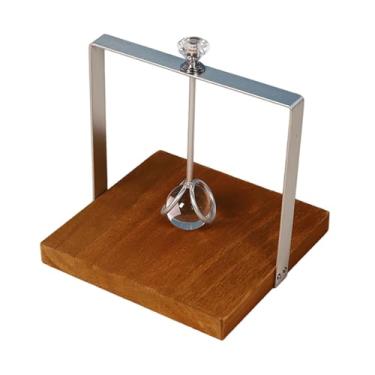 Imagem de ＫＬＫＣＭＳ Porta-guardanapos de madeira para mesa, elegante organizador, bandeja porta-papel para, ideal para cozinha, sala de jantar e casamentos, Prata