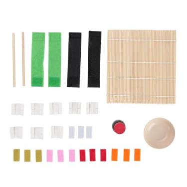 Imagem de TOPINCN Conjunto de Comida para Fatiar Sushi, Brinquedo de Cozinha de Simulação para Brincar Com Ferramentas de Madeira, para Crianças de 3 Anos ou Mais