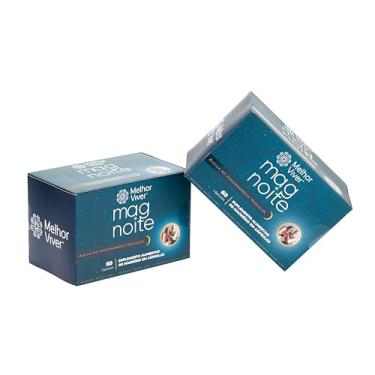 Imagem de Kit 2 Mag Noite Suplemento Alimentar de Magnésio Bisgliclinato 120 Cápsulas 60 Porções Melhor Viver