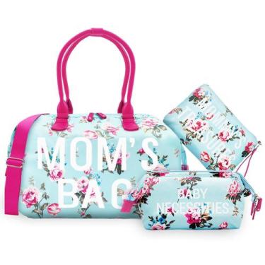 Imagem de Bolsa de mão Printe Mommy Diaper Sacola com 2 organizadores