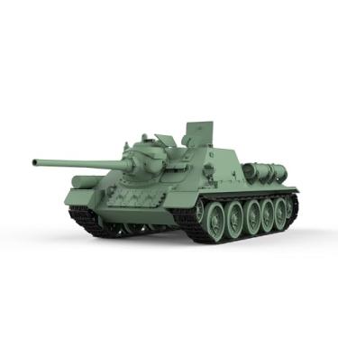 Imagem de MRY-SFW 1/72 Modelo Militar Soviético SU-85 Tanque Blindado Veículo Blindado Base Cena de Guerra