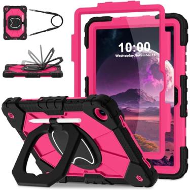 Imagem de WESOROL Capa para Samsung Galaxy Tab A11 Plus Galaxy Tab A9 Plus de 11 polegadas, capa à prova de choque para tablet Samsung A11+/A9+, capa com protetor de tela, suporte giratório 360 para lápis