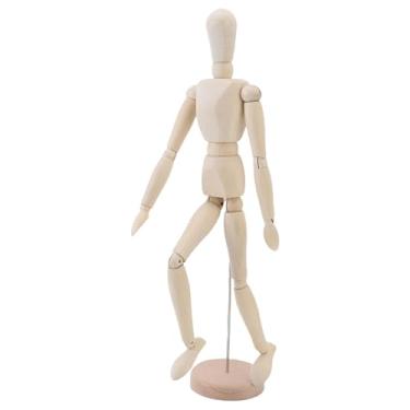 Imagem de Luocute Manequim de Desenho Artístico, Manequim Articulado de Madeira para Pintura de Figuras Com Corpo Flexível e Membros Giratórios de 360 ​​graus, Manequins Artísticos de 16,93 pol.