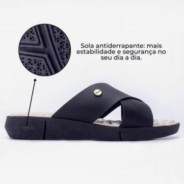 Imagem de Sandália Ortopédica Para Esporão e Fascite Plantar Massageadora Super 