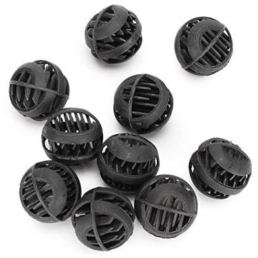 Imagem de SIWOTED 30 PCS Plástico Preto Aquário Tanques de Peixes Filtro Bola Bioquímica para Água Doce Água do Mar