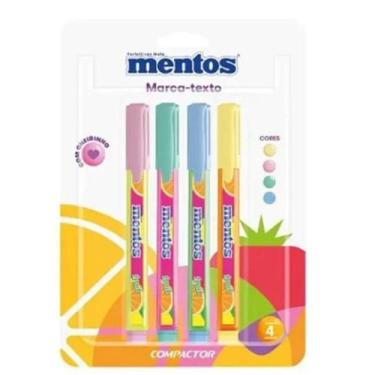 Imagem de Marca Texto Mentos Com 4 Cores Compactor
