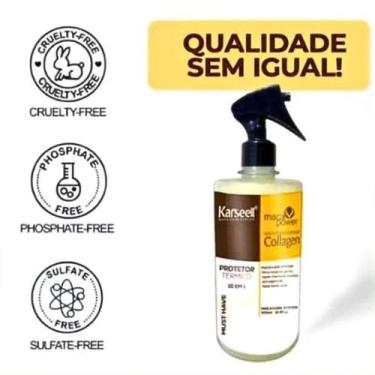 Imagem de Protetor Térmico Para Cabelos 500ml Defrizante Original Antif - NoBran