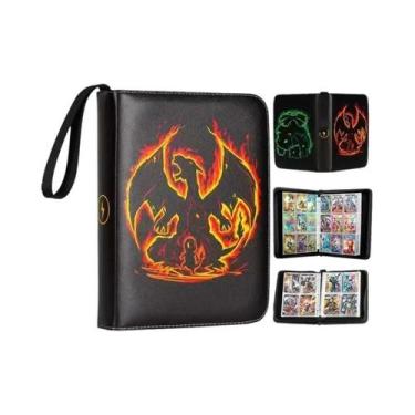Imagem de Álbum Protetor De Cartas Pokémon Com 400 Bolsos, Capa Com Zíper Para C