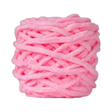 Imagem de Fio De Tricô Chenille Macio 100g, Algodão E Lã Para Tricô Manual De Ca