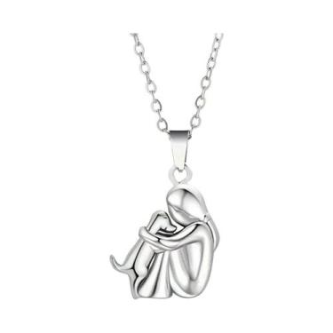 Imagem de Bonito menina filhote de cachorro pingentes colares animal de estimaçã