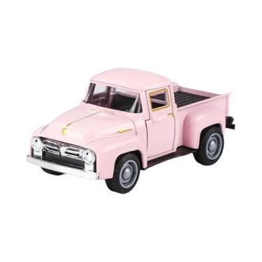 Imagem de Caminhão De Metal Vermelho Vintage Em Miniatura Escala 1:32 Para Decor
