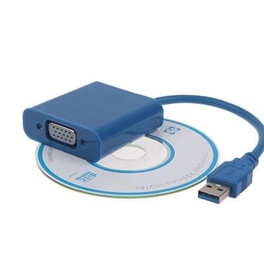 Imagem de Cabo Adaptador Conversor Usb Para Vga Monitor Usb 3.0/2.0