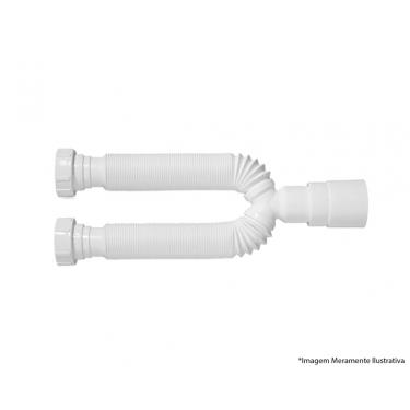 Imagem de Sifao Sanf Duplo Univ Porca Plast Br Blister 030205