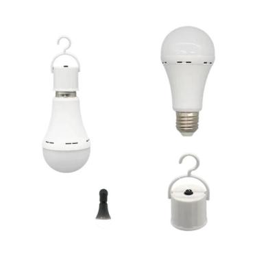 Imagem de Lâmpada De Emergência LED E27 Recarregável 7W 1500mAh 6500K Com 3 Modo