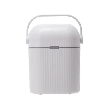 Imagem de Lixeira Antiodor Para Fraldas Branca 09 Litros Buba 18041