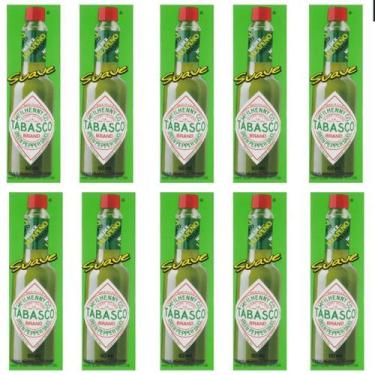 Imagem de Molho De Pimenta Jalapeno Tabasco S/Glúten 60 Ml - Kit Com 10